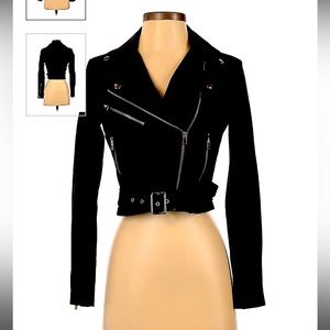 Black Club Monaco Crop Jacket- Medium